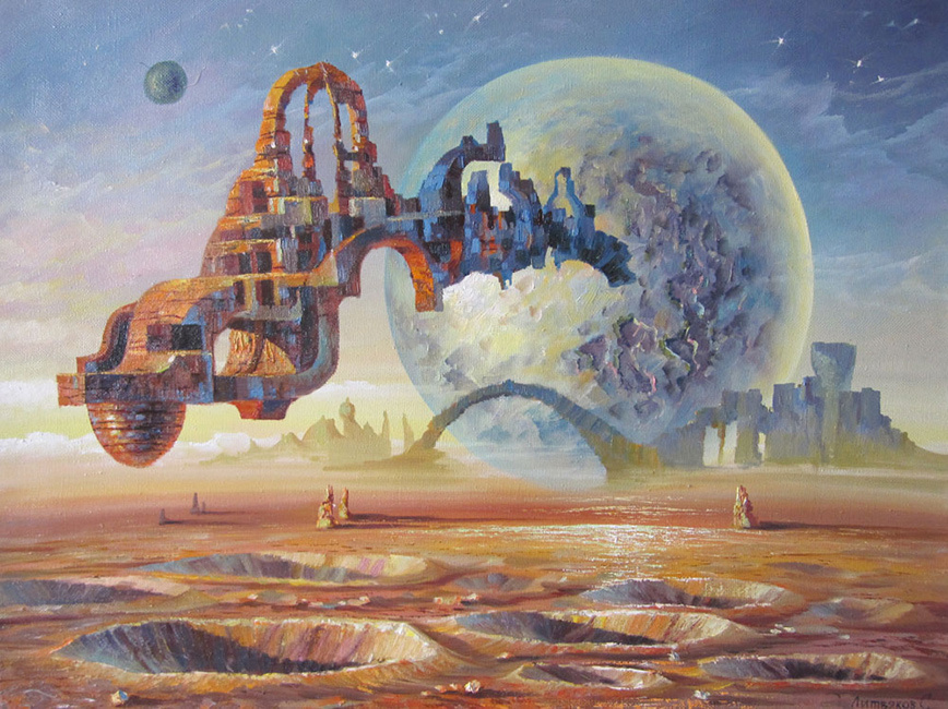 © Сергей Литвяков. Путешествие. Холст, масло. 60x80 см. 2017.