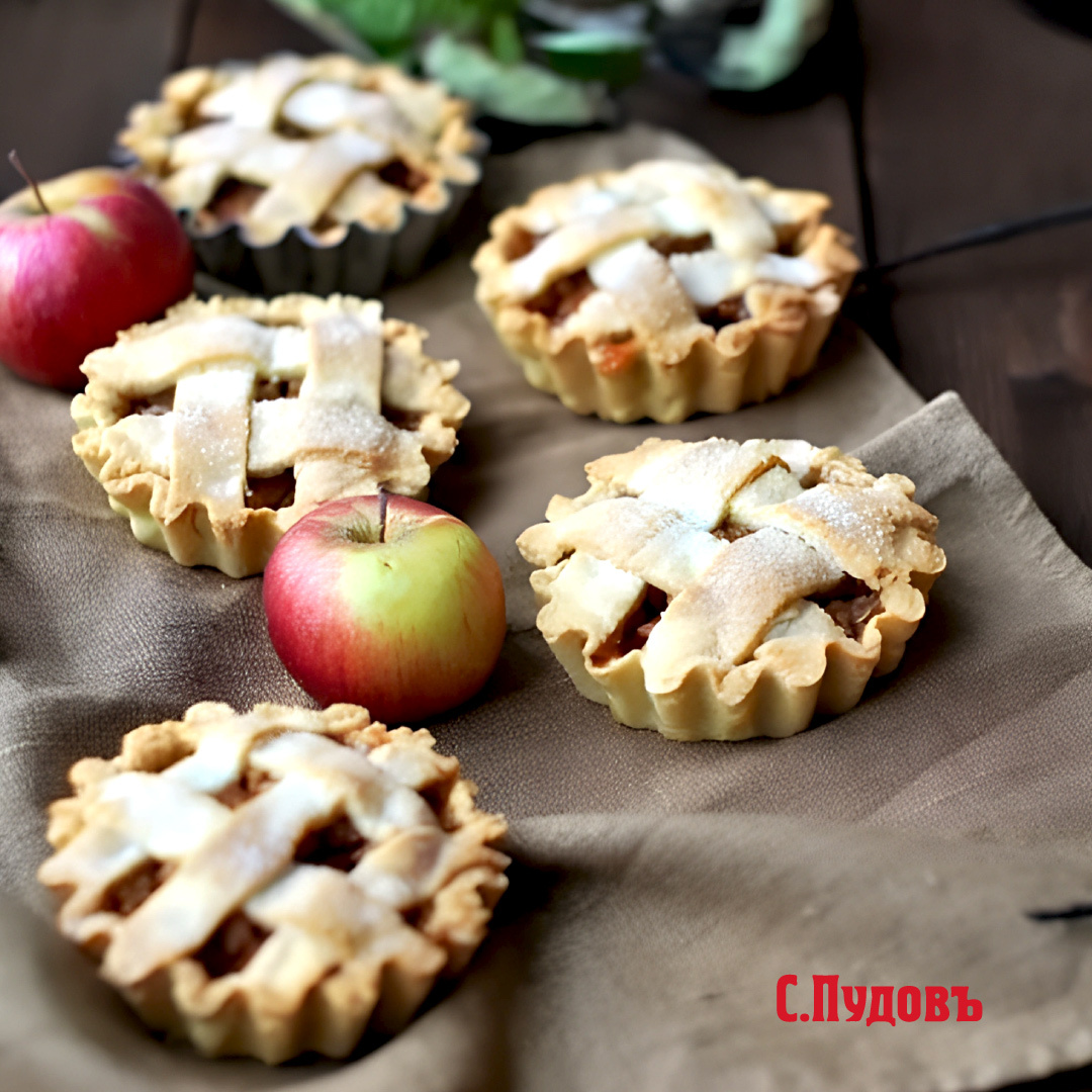 Яблочные мини-пироги с рисовой мукой