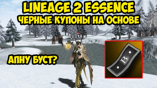 Буст с черных купонов на основе в Lineage 2 Essence.