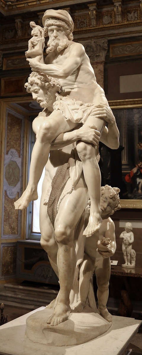 "Эней, Анхиз и Асканий", 1618-1619 гг., Галерея Боргезе, Рим