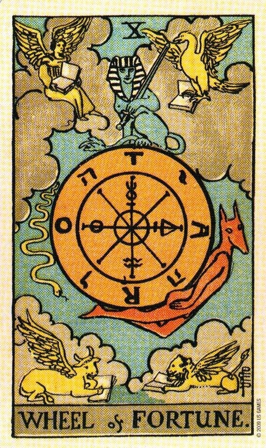 10 аркан Таро — Колесо Фортуны