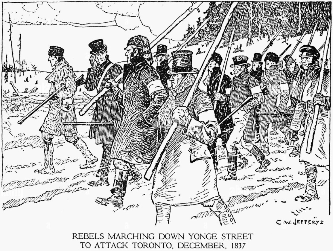 Марш на Торонто. Художник Чарльз Уильям Джеффрис.