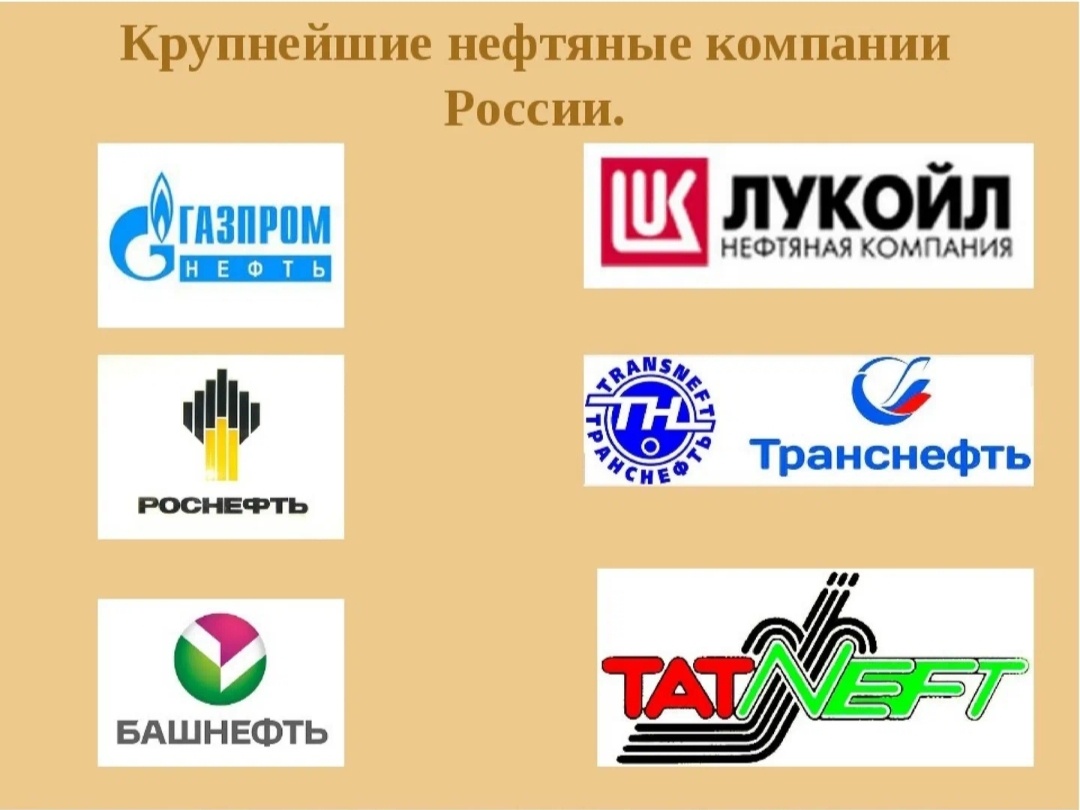 Список нефтяных компаний 