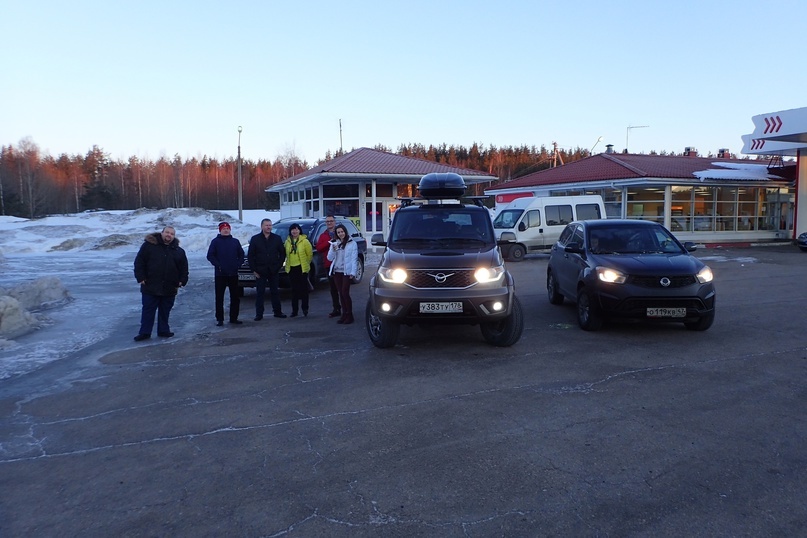 На заправке недалеко от Выборга