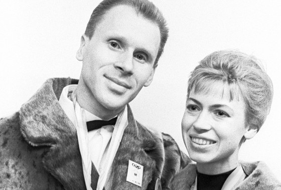    Людмила Белоусова и Олег Протопопов, 1964 год