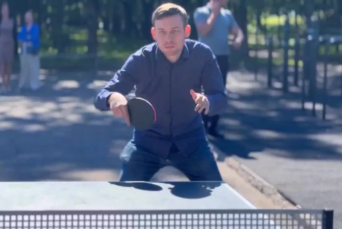    Публичный стол для тенниса установили на Амурском бульваре в Хабаровске