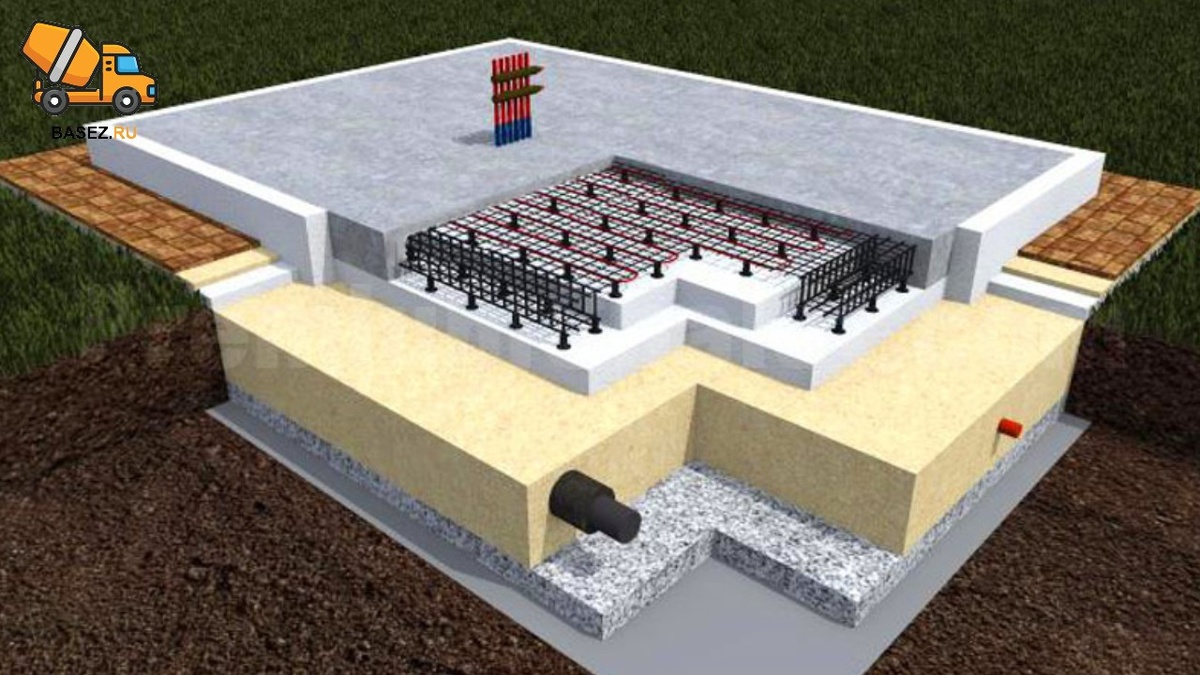 Фото макет фундамента УШП