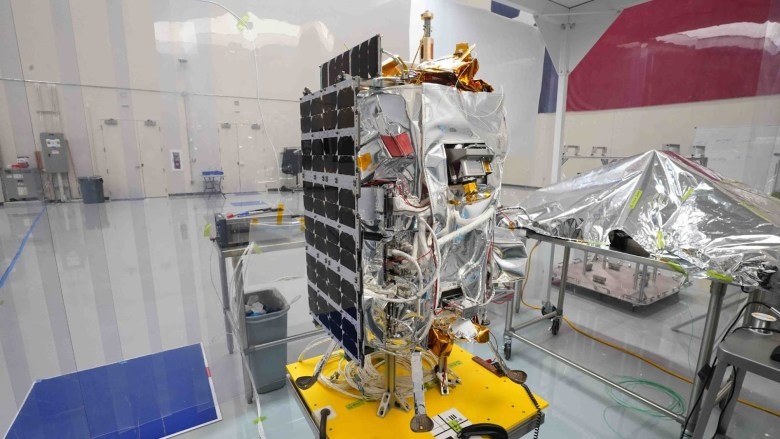 Бункер Micro-Nova, который будет установлен лунным модулем IM-2. Фото: Intuitive Machines.