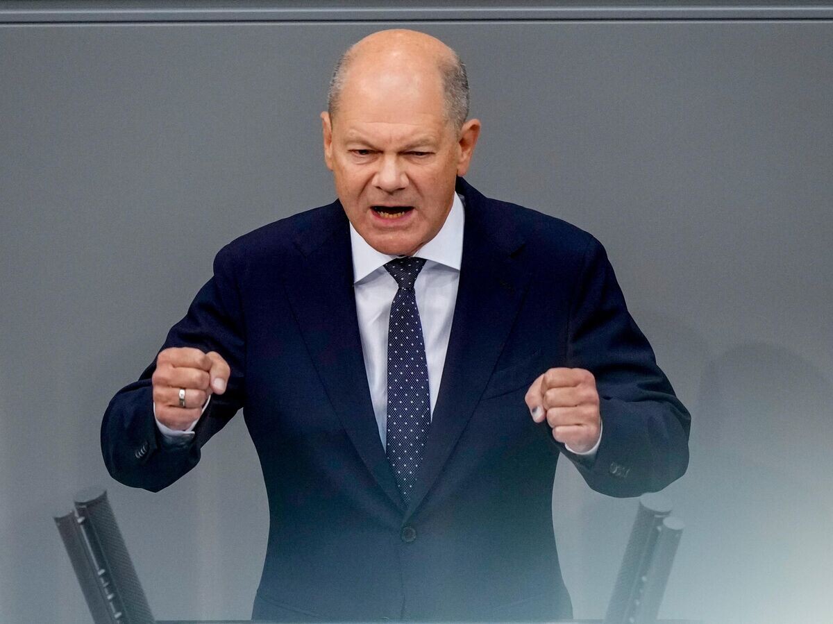    Канцлер Германии Олаф Шольц© AP Photo / Ebrahim Noroozi