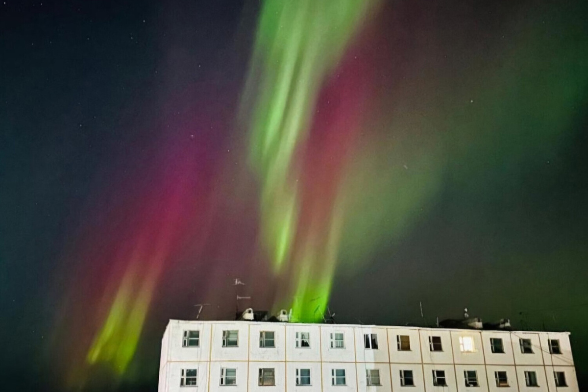 Северное сияние в небе над Якутией.     
 
Якутия, Россия. 13 сентября 2024 г. ©"Феодот Тумусов"/vk.com  📷