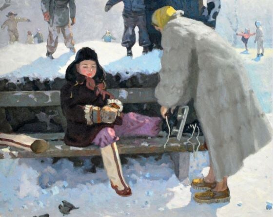 Художник Александр Торопин, 1955 год. 