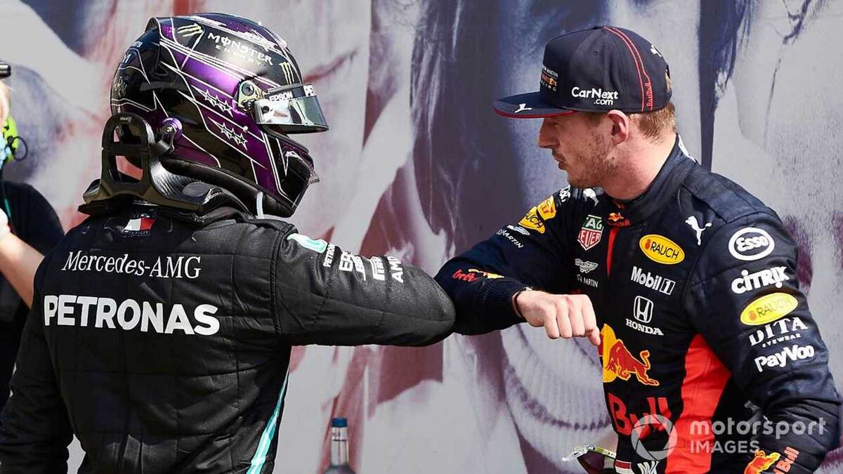 Льюис Хэмильтон и Макс Ферстаппен