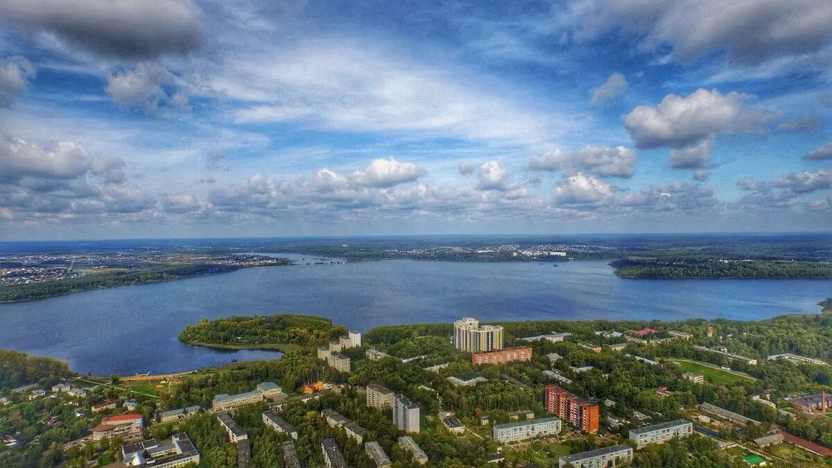 озеро Сенеж. Вид сверху. Фото из интернета