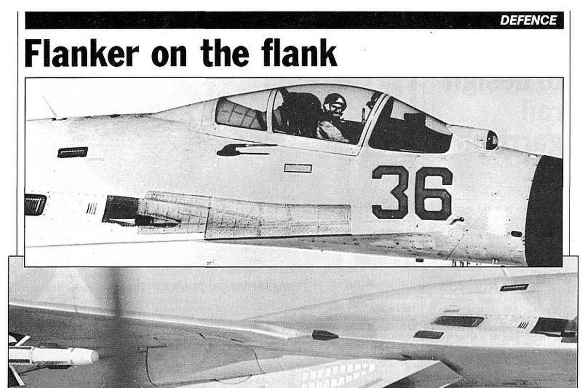    Василий на фланге. Вырезка из журнала "Flight International", 1987 г.