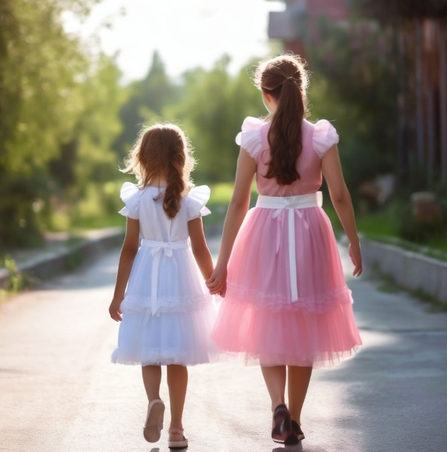 Вика с мамой