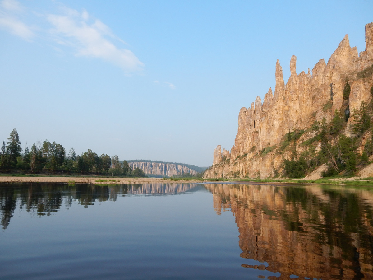 Синские столбы на реке Синей.