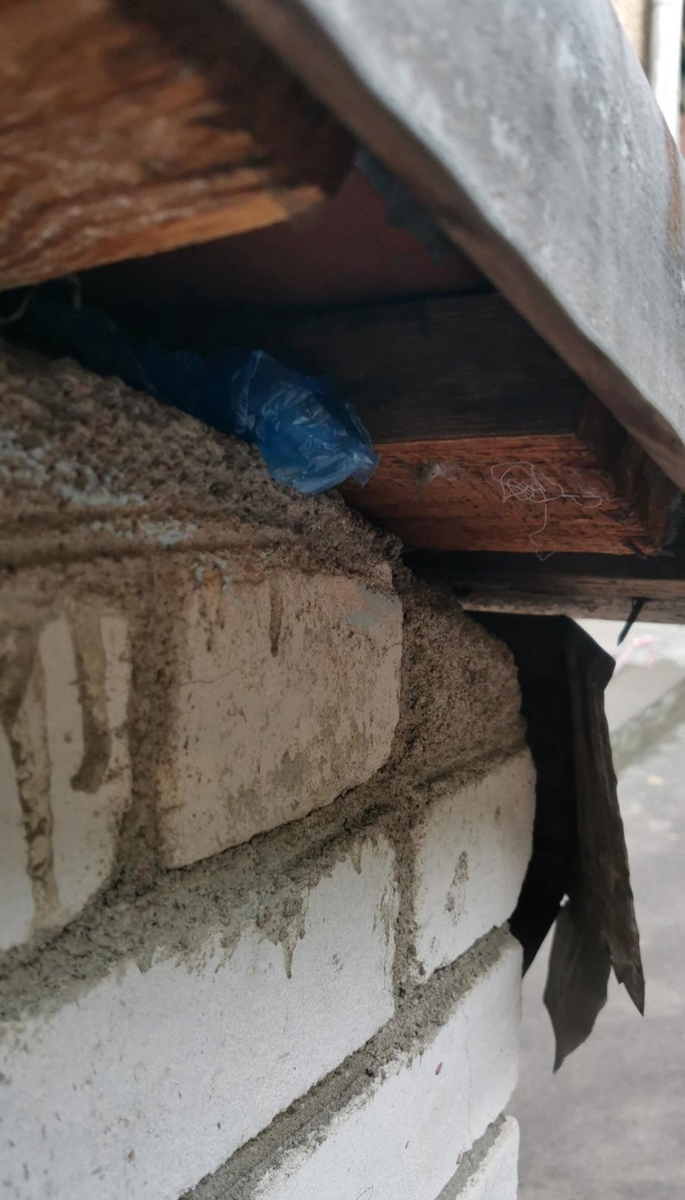 Вот так, в пакетике под крышей маленького сарайчика нам оставили ключи от квартиры в Минске