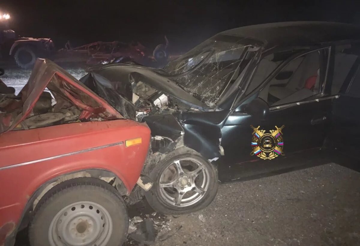    В Кавказском районе Кубани в лобовом ДТП пострадали четыре человека