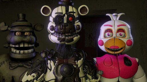 [FNAF SFM] Молтен Фредди собрал команду злодеев