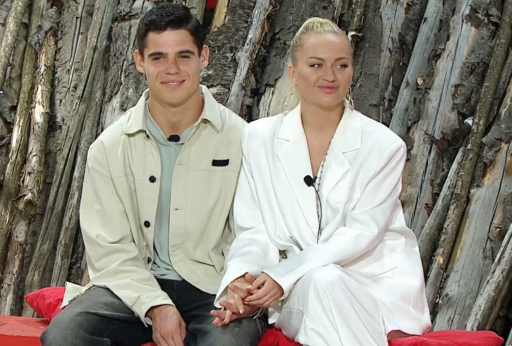 Максим Зарахович и Элина Рахимова (фото из эфира на «Okko»)