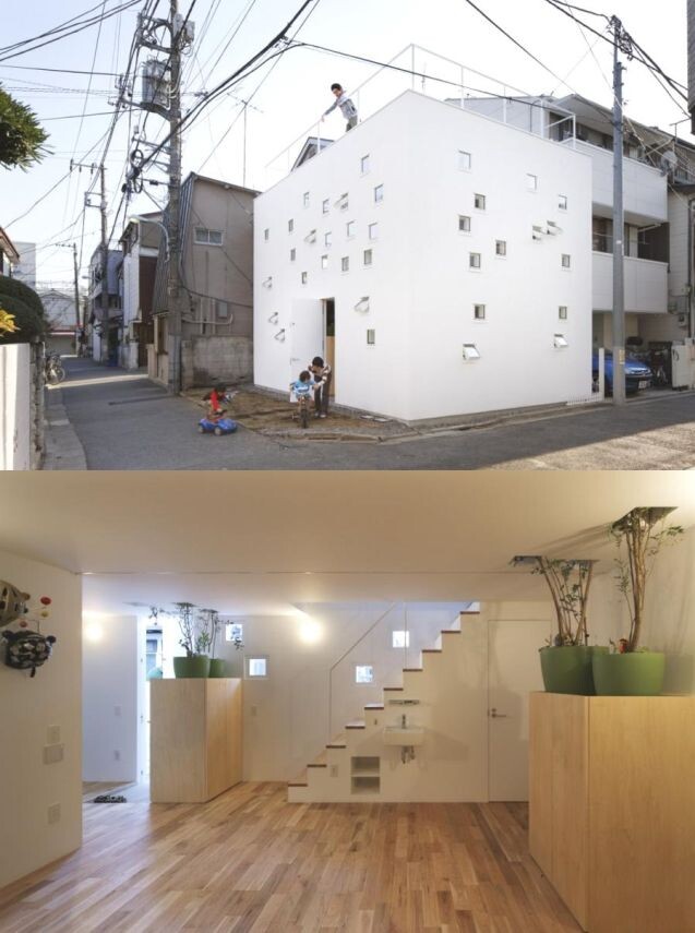 Минимальный дом в Японии и внутреннее его пространство