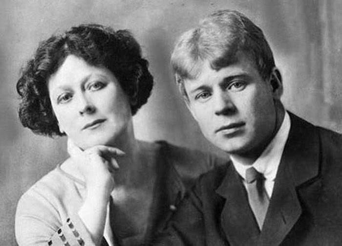 3 октября 1895 года родился Сергей Есенин // На коллаже: Айседора Дункан, Сергей Есенин