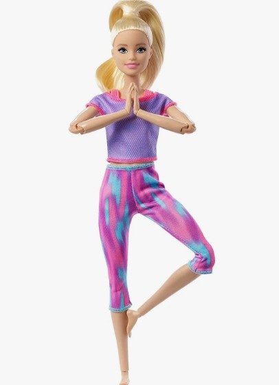 Барби Милли йога сиреневый топ