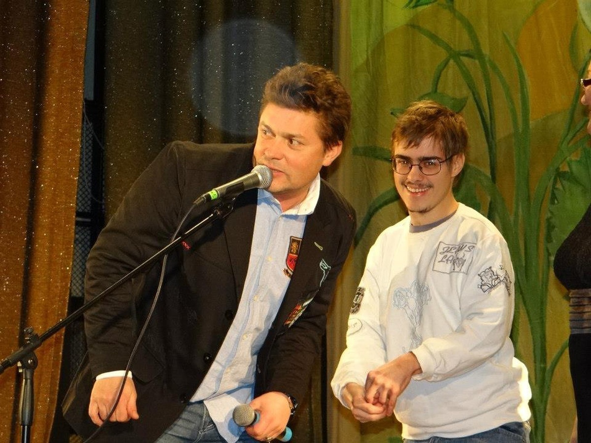 Сергей Белоголовцев с особенным сыном (фото из открытых источников)