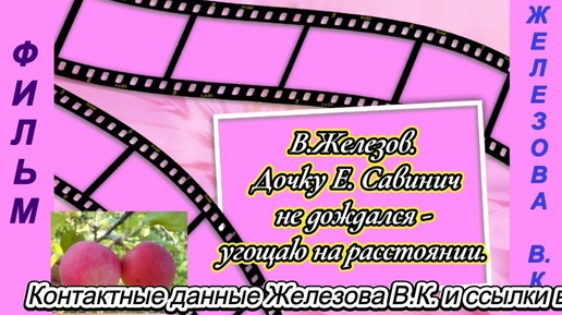 В. Железов.  Дочку Е.  Савинич не дождался - угощаю на расстоянии.