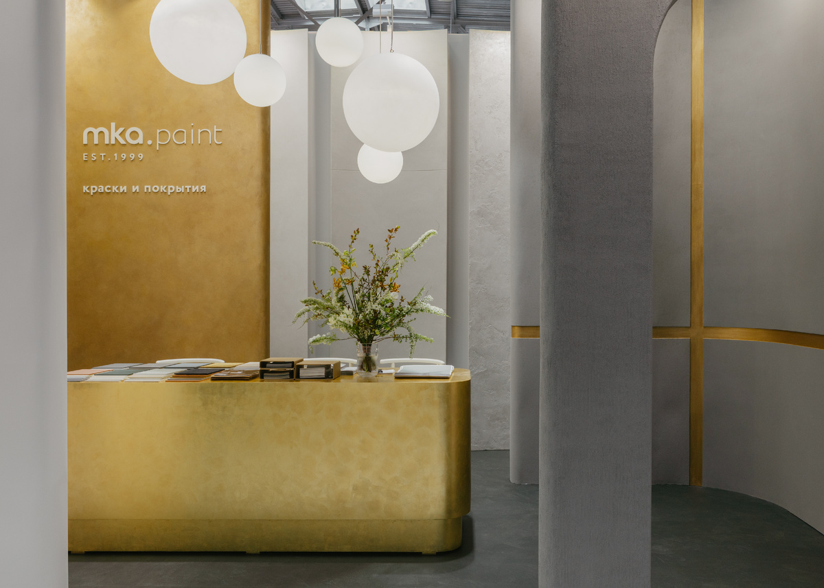 стенд mka.paint на выставке MOSBUILD 2024