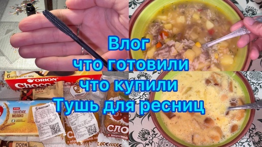 Влог . Что купили . Что готовили . Тушь для ресниц - какую выбрать )