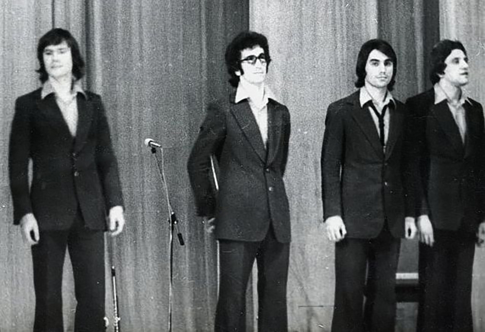 "Веселые ребята": А. Пузырев, А. Буйнов, А. Русанов, А. Алёшин