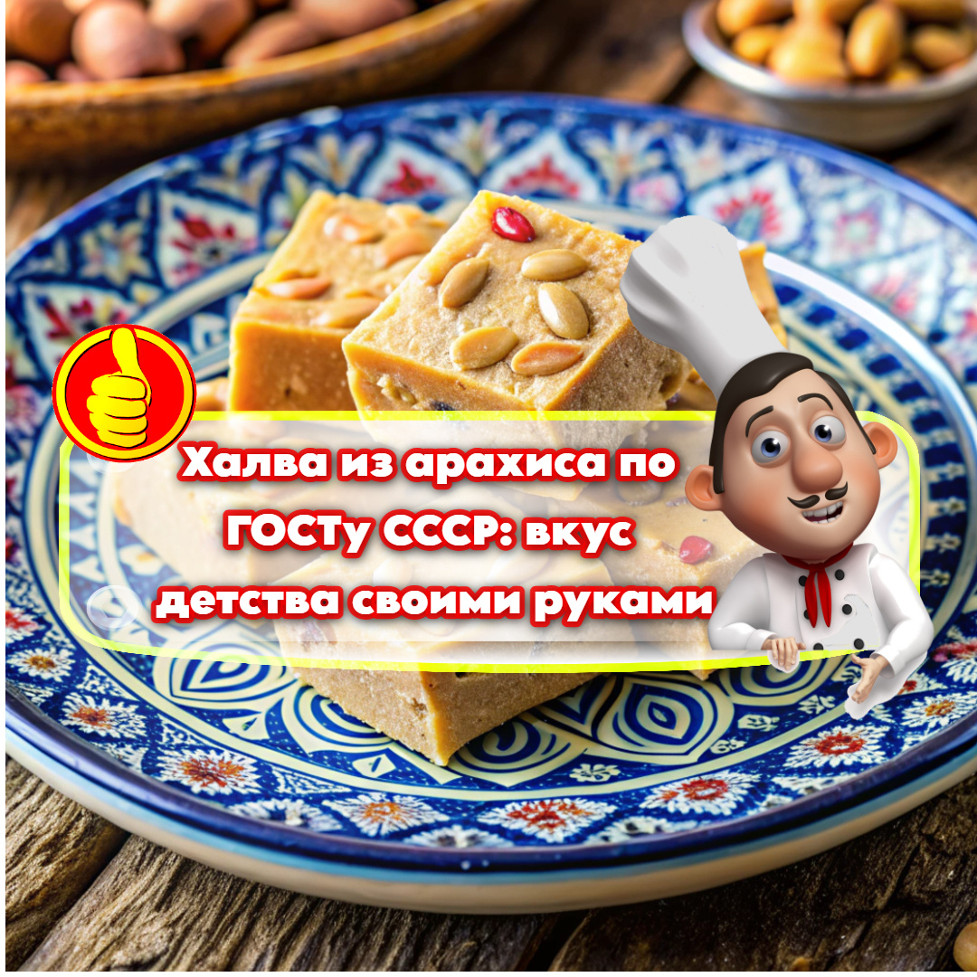 Халва из арахиса по ГОСТу СССР: вкус детства своими руками