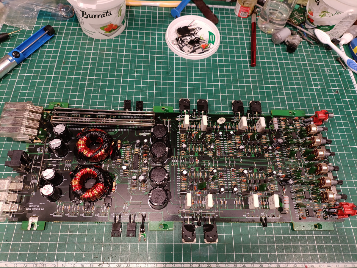 Удалил сгоревшие элементы