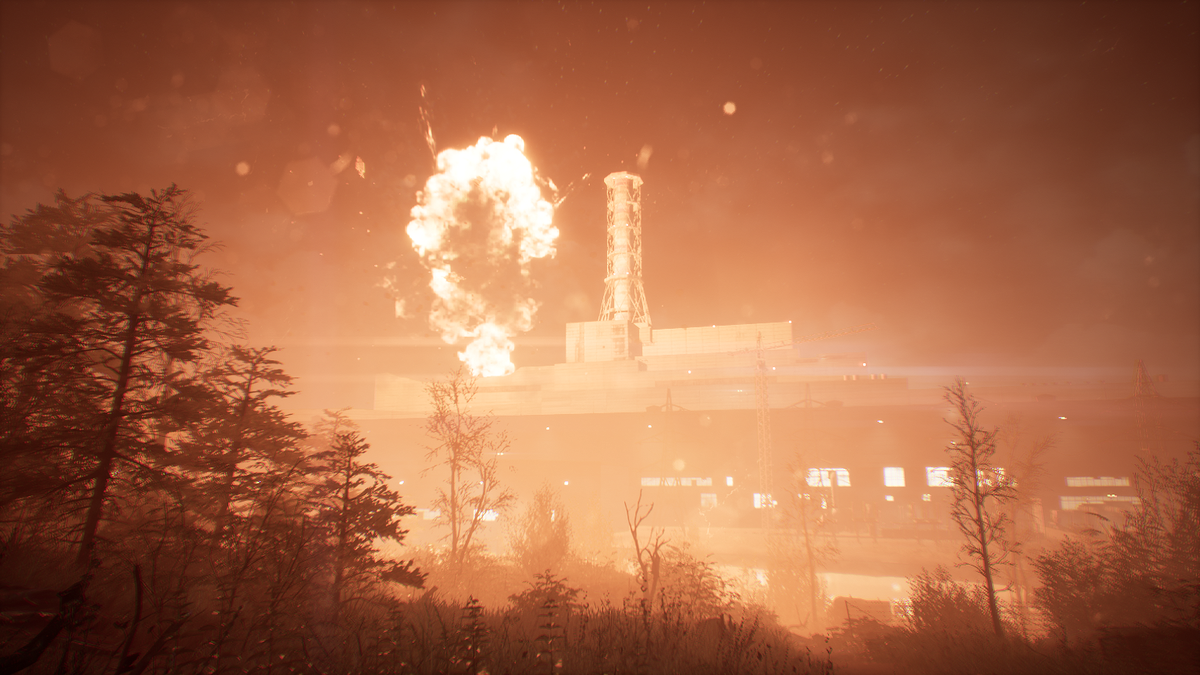 ЧАЭС в момент взрыва