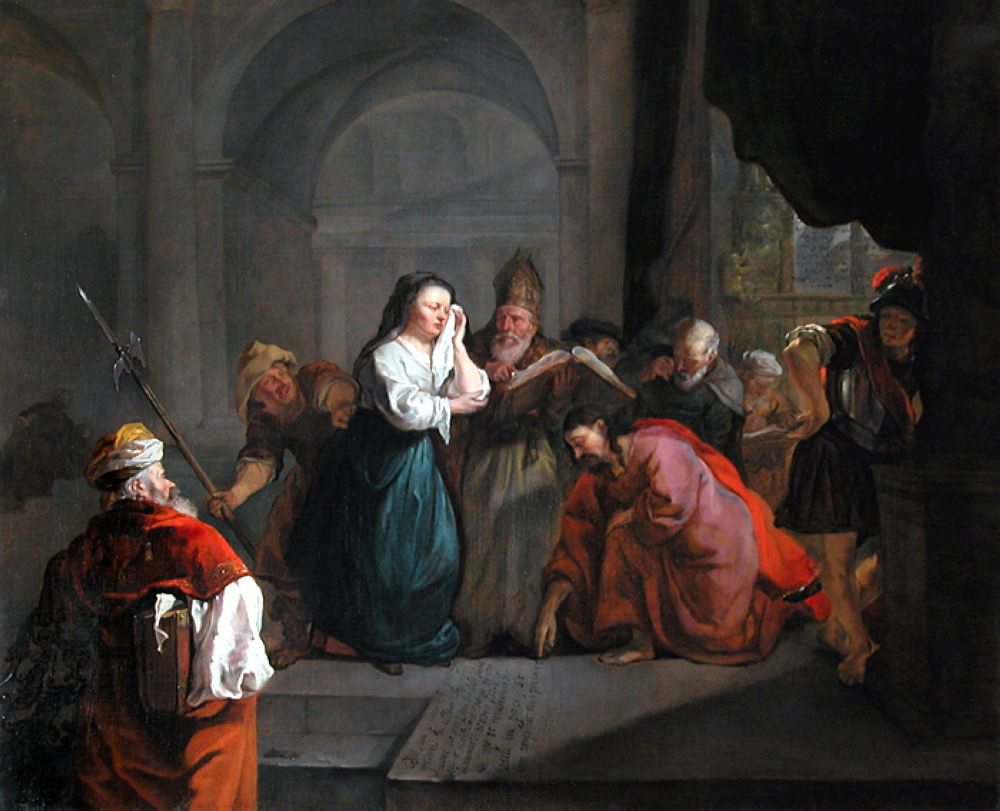 "Христос и грешница", Габриель Метсю, 1653 год.