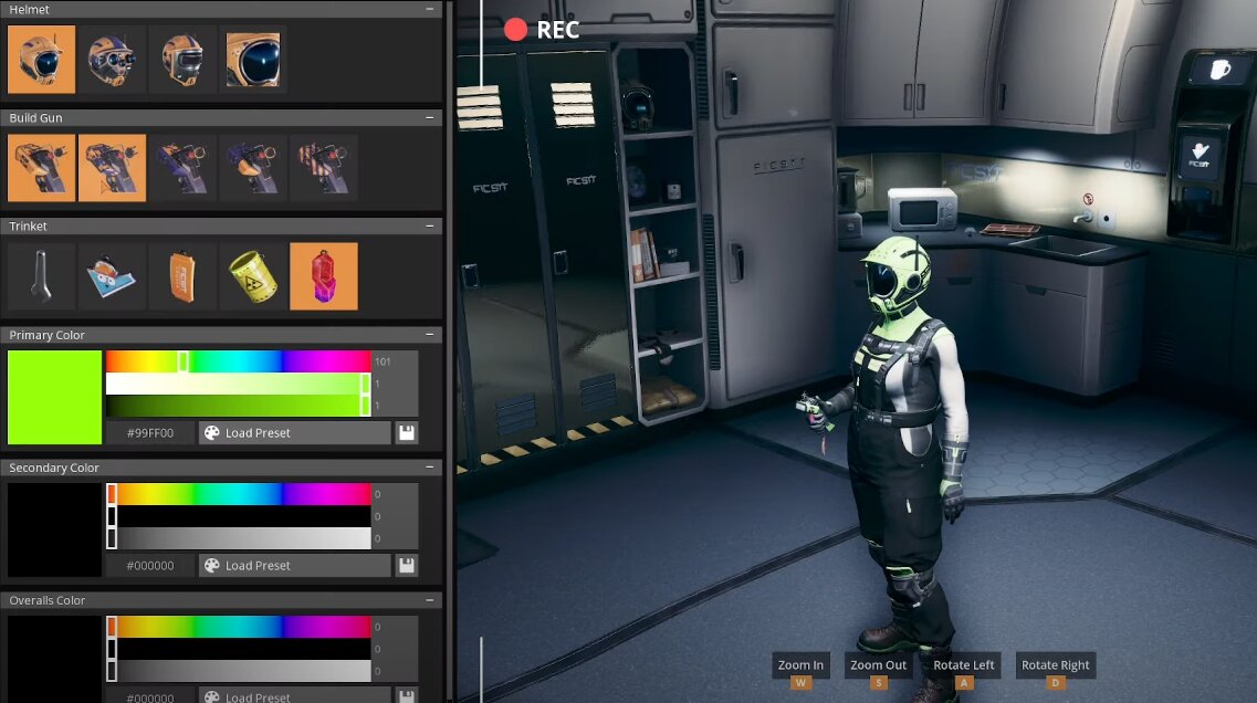 Функции кастомизации персонажа