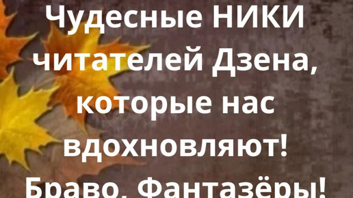 Читателям Дзена посвящается