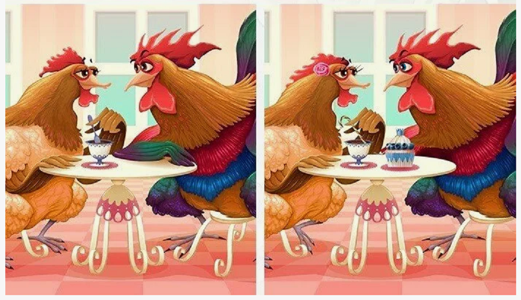 Найди 10 отличий на картинках