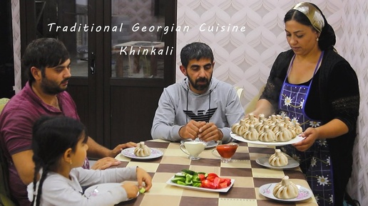 Traditional Georgian Cuisine Khinkali | Village life of a young family