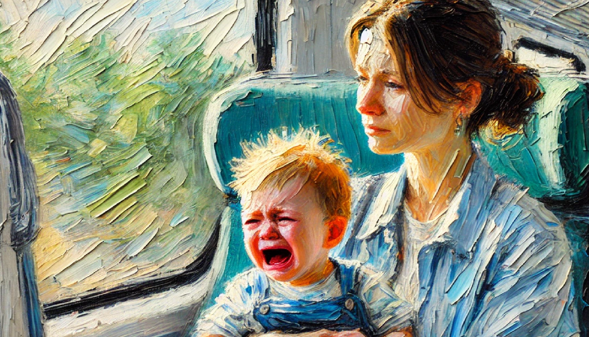 Подхватив всхлипывающего Мишку, она выскользнула в коридор.