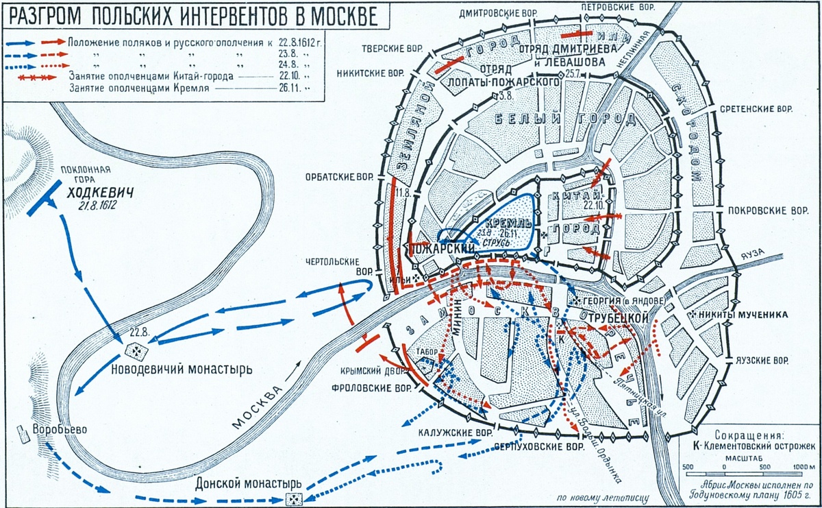 Карта Л. Г. Бескровного 1946 г.