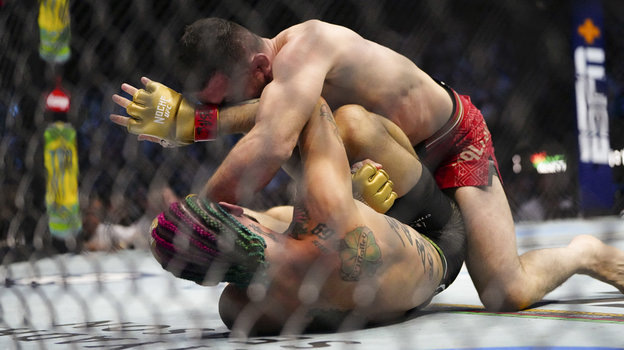    Шон О'Мэлли и Мераб Двалишвили.Stephen R. Sylvanie-Imagn Images