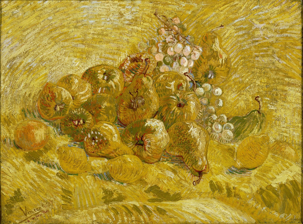 Винсент Ван Гог. "Натюрморт с айвой и лимонами" 1887 год.