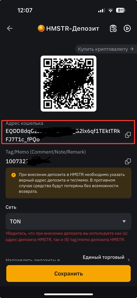 Hmstr депозит адрес bybit. Hmstr депозит адрес bybit