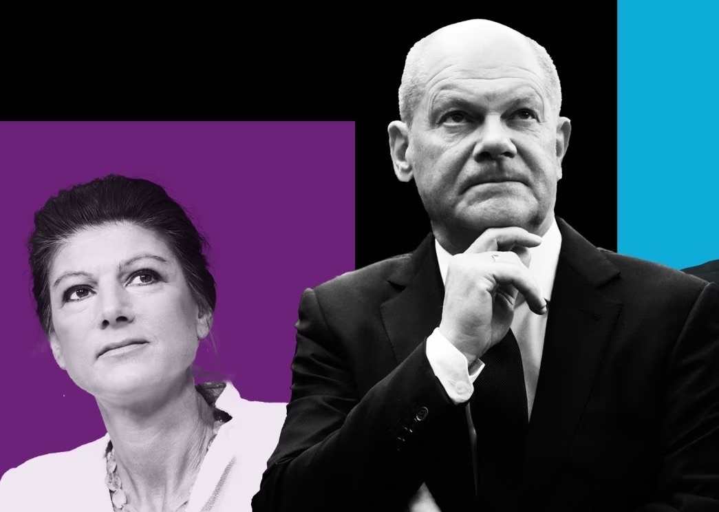 Сара Вагенкнехт и Олаф Шольц. Фото: Financial Times