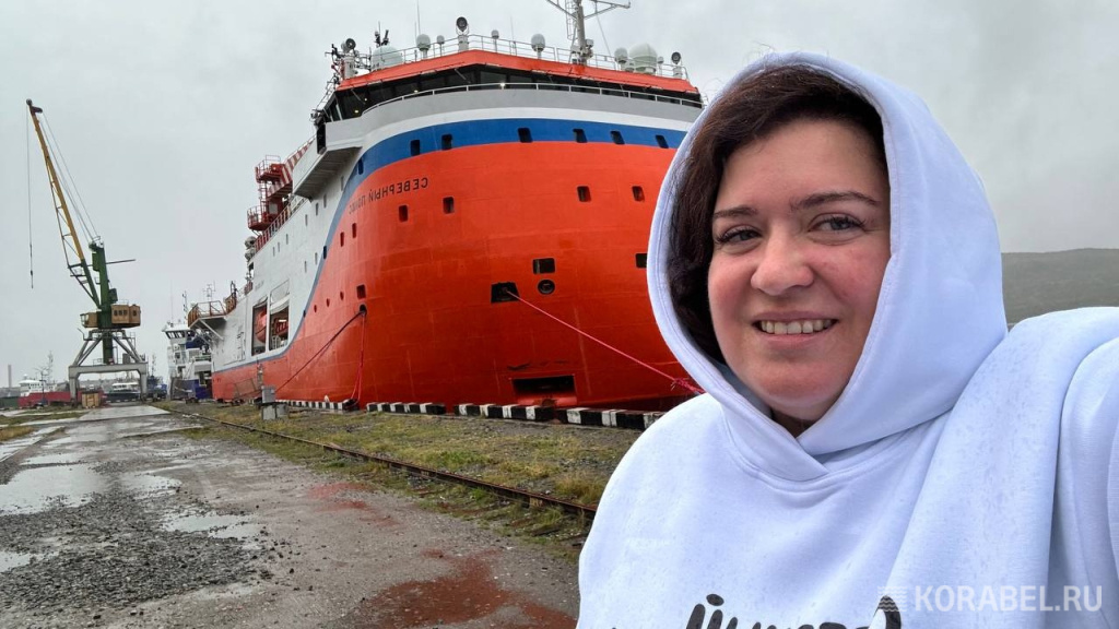 Виктория Корабеловна напутствовала ЛСП "Северный полюс" перед отправкой в экспедицию / Фото: Корабел.ру  📷
