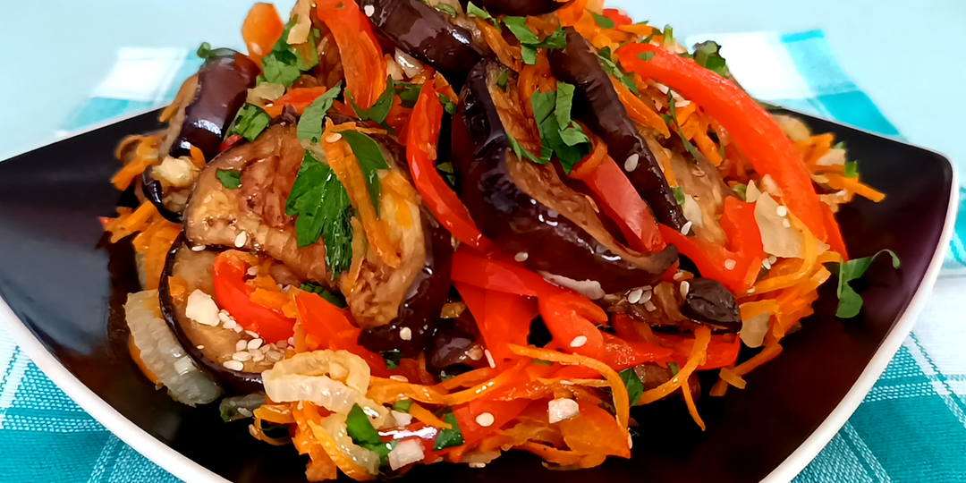📌 Салат из баклажанов Любимый - это самое вкусное блюдо из жареных баклажанов