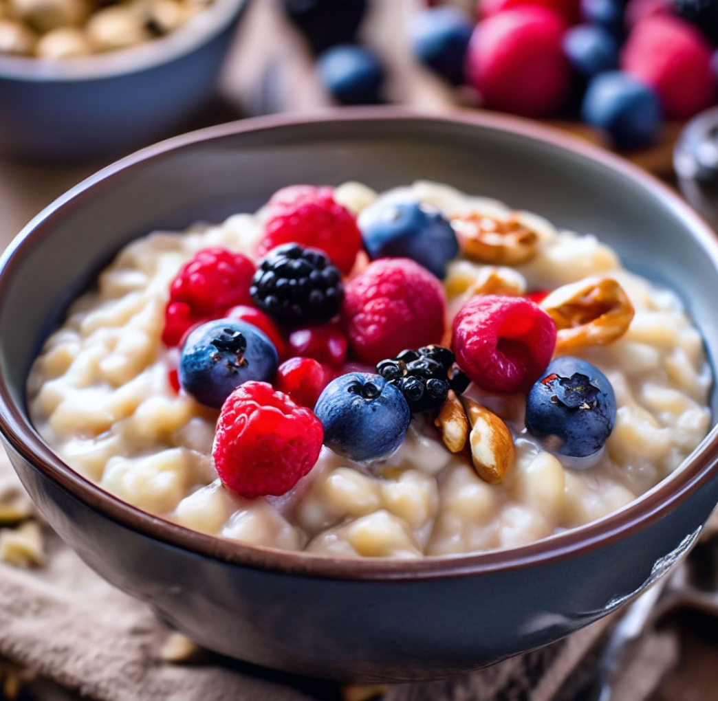 приготовить кашу на завтрак.😁