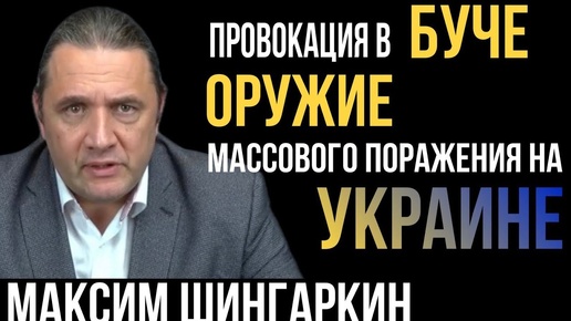 Провокация в Буче. Оружие массового поражения на Украине. Комментарий Максима Шингаркина